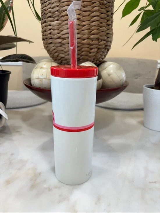 Kate Spade New York bow tumbler with straw 16 oz - Picture 4 of 5